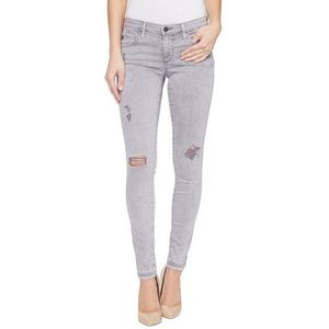 AG Legging Ankle Gray Grey Skinny Destroyed Ripped